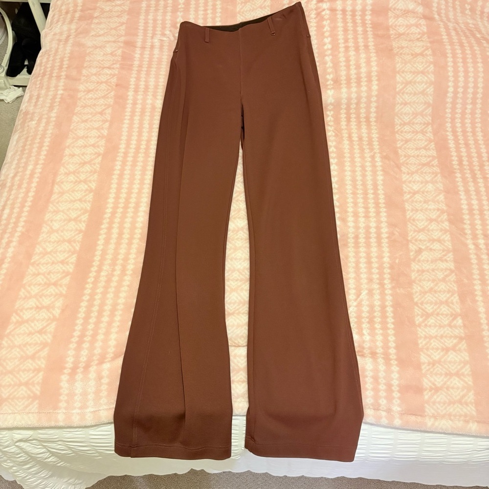 Elegant Brown Boot Cut Pants